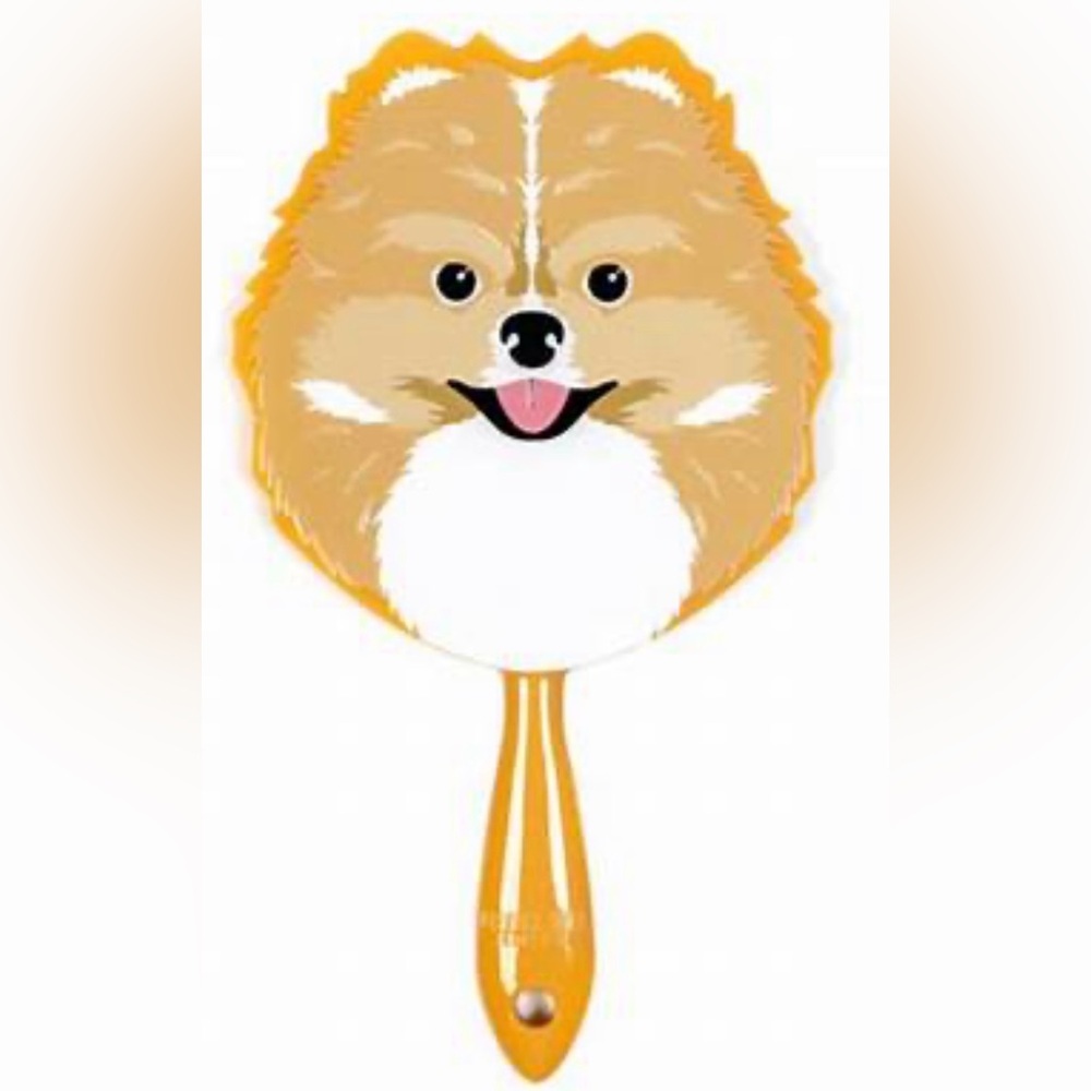 JEFFREE STAR Drama Orange Pom Shaped Hand Mirror